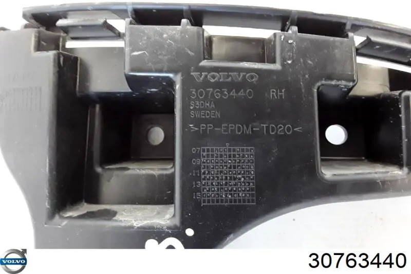 30763440 Volvo Consola esquerda do pára-choque traseiro externo