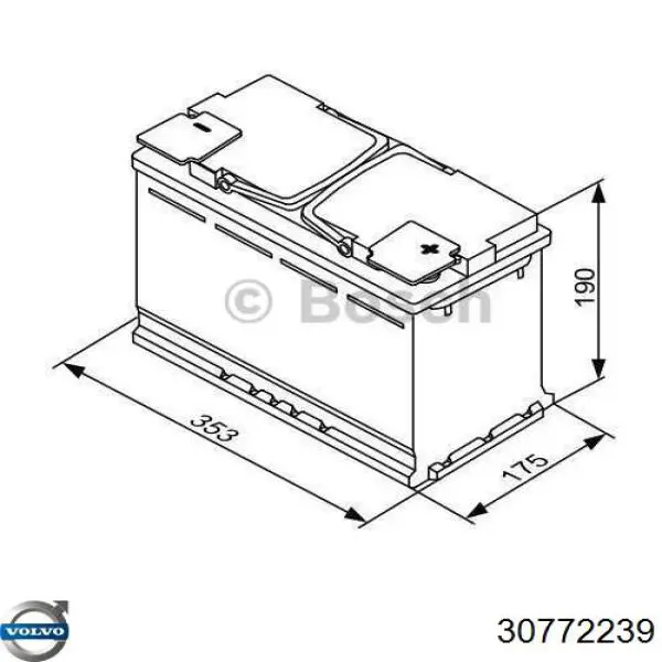 Bateria recarregável (PILHA) Porsche 95861109221 preço, a partir de 3,43 USD