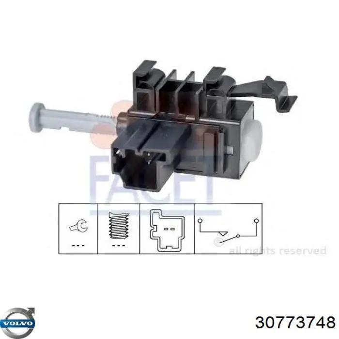 Compre 30773748 Volvo Sensor de ativação de embraiagem