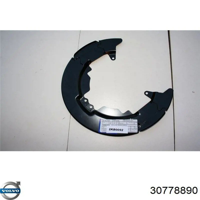 Proteção do freio de disco dianteiro Volvo 30778890 preço, a partir de 244,74 USD