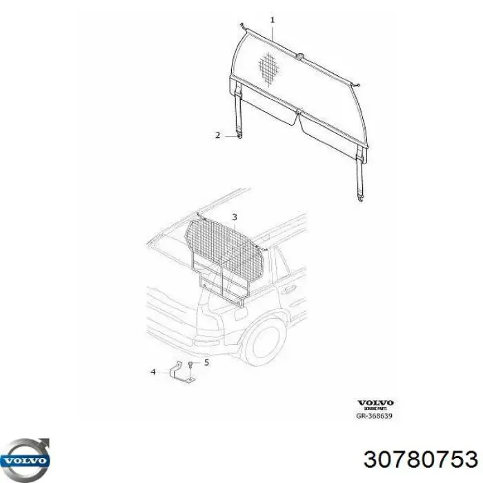 Malha da seção de bagagem Volvo 30780753 preço, a partir de  USD