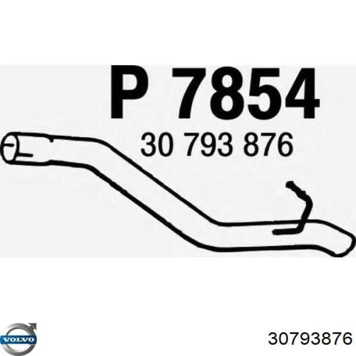 Compre 30793876 Volvo Silenciador, parte traseira