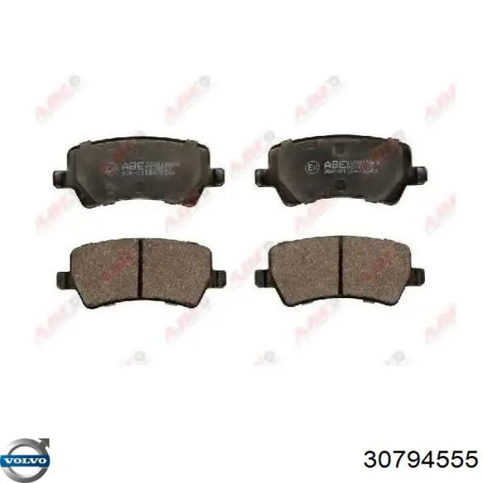 Sapatas do freio traseiras de disco Volvo 30794555 preço, a partir de 32,11 USD