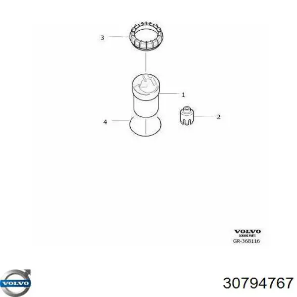 30794767 Volvo Módulo de bomba de combustível com sensor do nível de combustível
