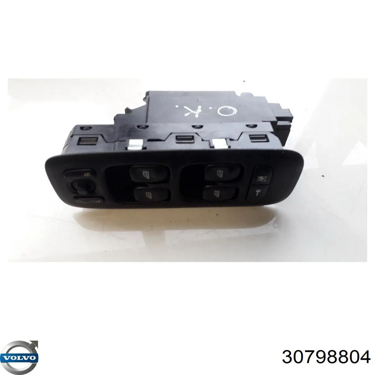 30798804 Volvo Unidade de botões dianteira esquerda de controlo de elevador de vidro