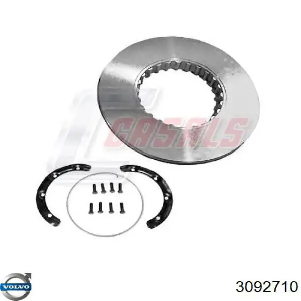 3092710 Volvo Disco do freio dianteiro