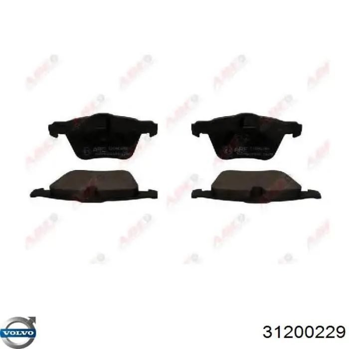 31200229 Volvo Sapatas do freio dianteiras de disco