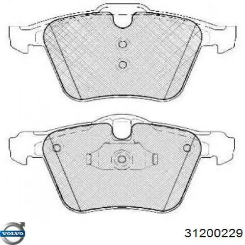 Compre 31200229 Volvo Sapatas do freio dianteiras de disco