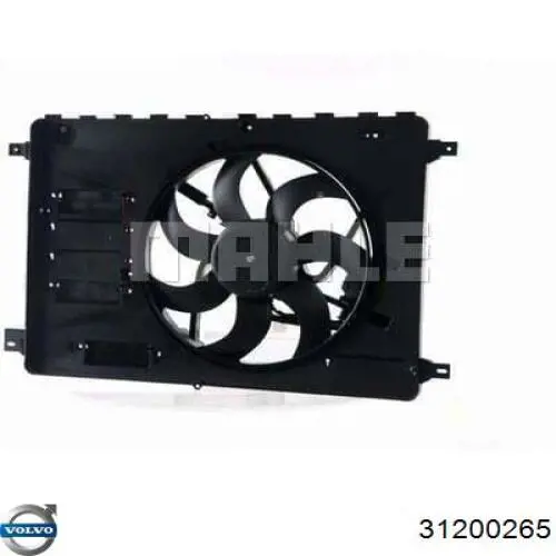 Compre 31200265 Volvo Difusor do radiador de esfriamento, montado com motor e roda de aletas