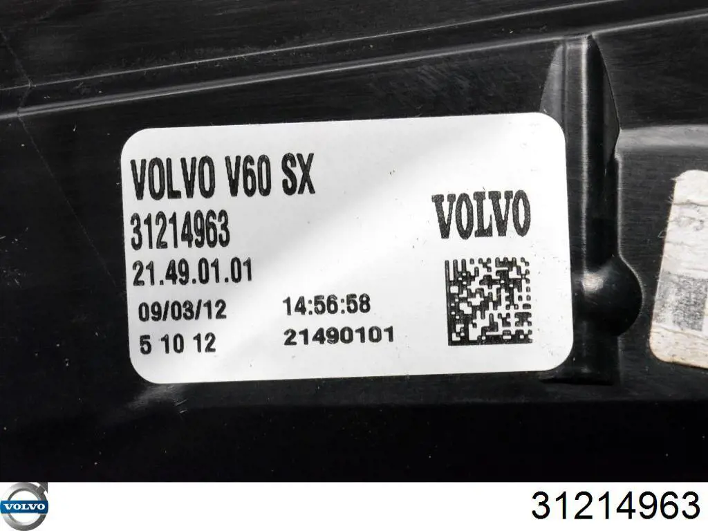 Lanterna traseira esquerda Volvo 31214963 preço, a partir de 303,06 USD