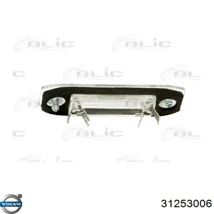 Lanterna da luz de fundo de matrícula traseira Volvo 31253006 preço, a partir de 17,11 USD
