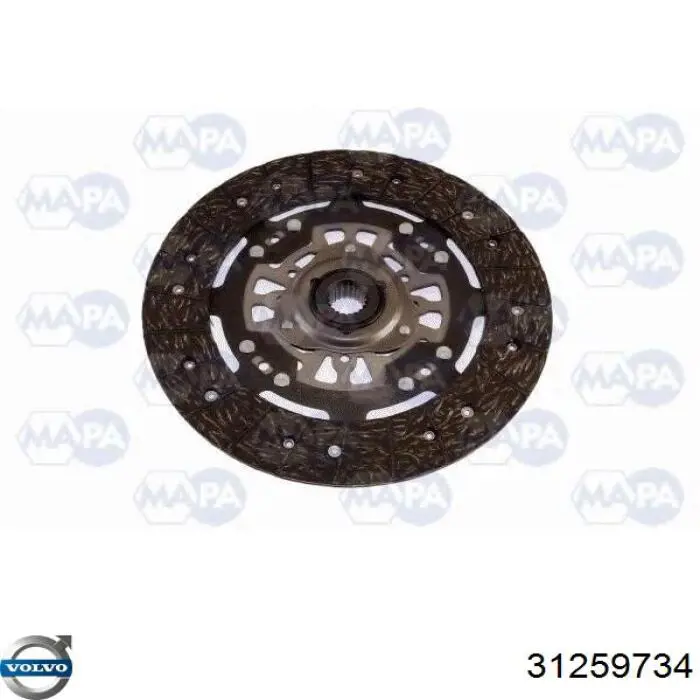 Kit de embraiagem (3 peças) Volvo 31259734 preço, a partir de 122,80 USD