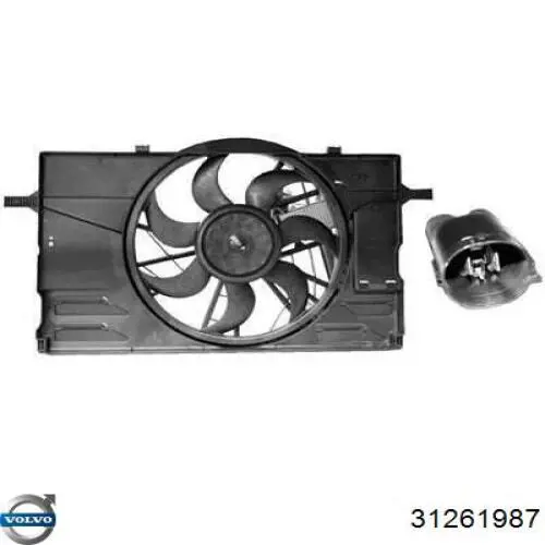Difusor do radiador de esfriamento, montado com motor e roda de aletas Volvo 31261987 preço, a partir de 105,56 USD
