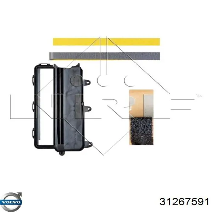 Vaporizador de aparelho de ar condicionado Volvo 31267591 preço, a partir de 187,28 USD