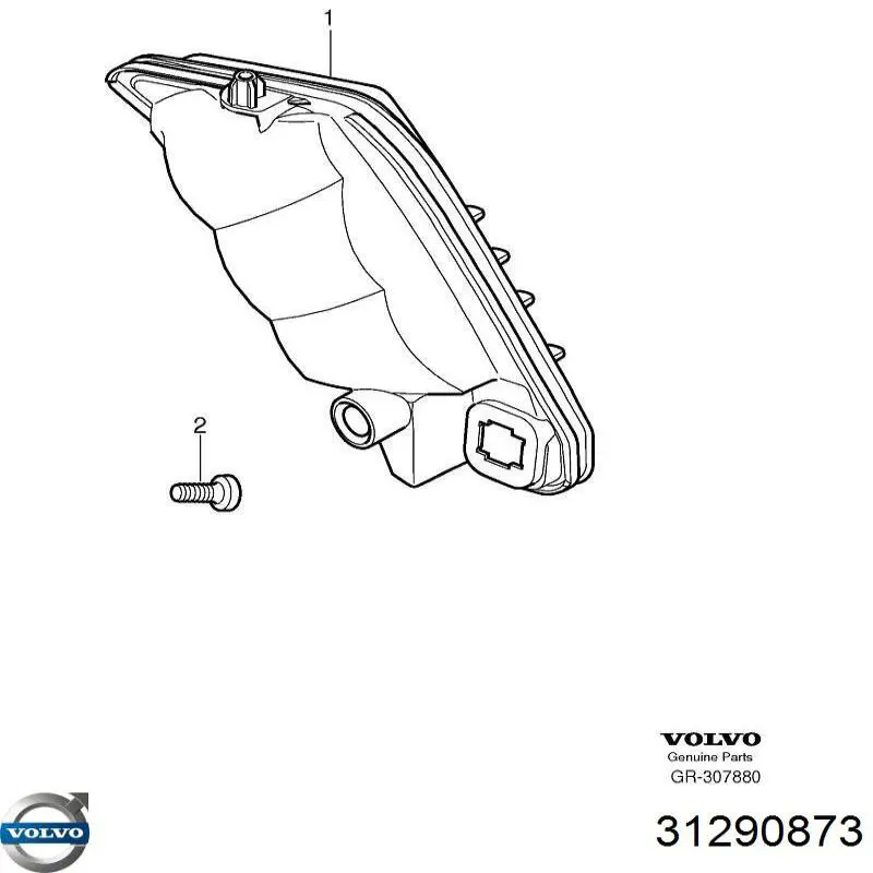 Posição dianteira esquerda Volvo 31290873 preço, a partir de 104,78 USD