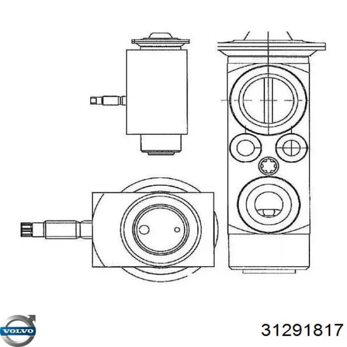Compre 31291817 Volvo Válvula TRV de aparelho de ar condicionado