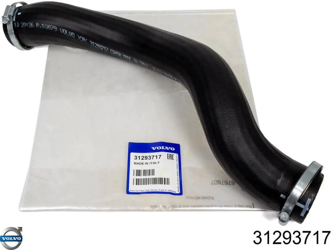 31293717 Volvo Mangueira (cano derivado) de intercooler