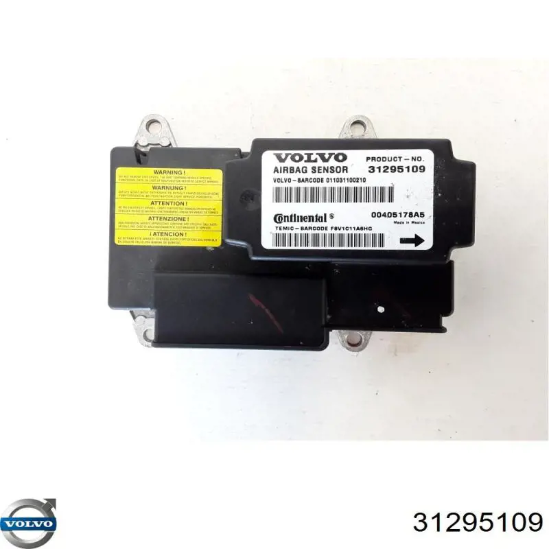 Módulo processador de controlo da bolsa de ar (Centralina eletrônica AIRBAG) Volvo 31334738 preço, a partir de 84,42 USD
