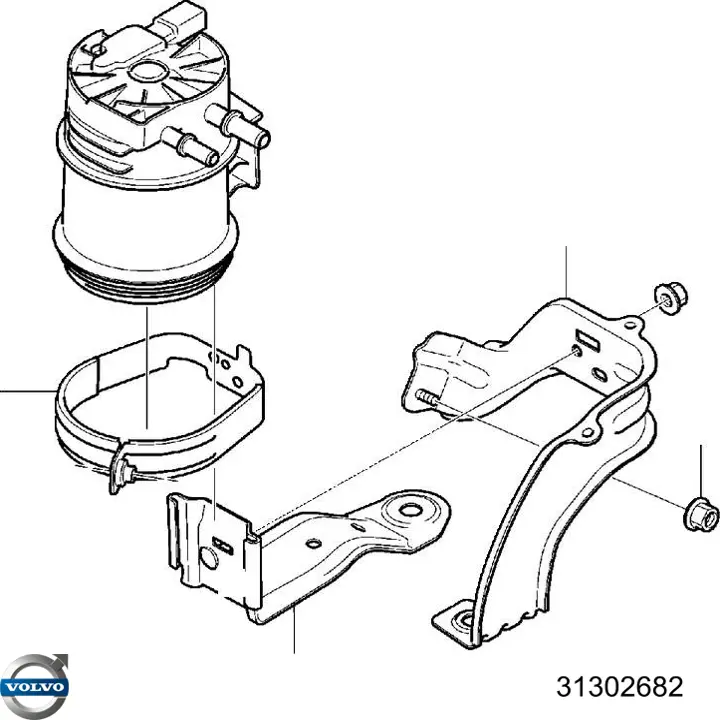 Compre 31302682 Volvo Filtro de combustível