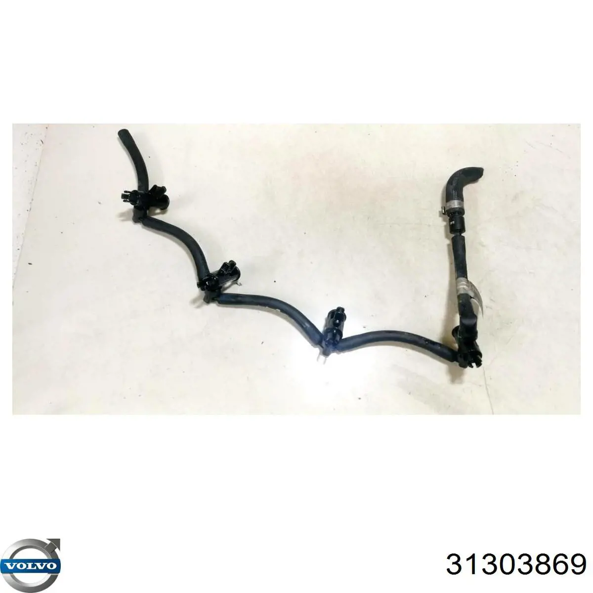 31303869 Volvo Tubo de combustível, inverso desde os injetores
