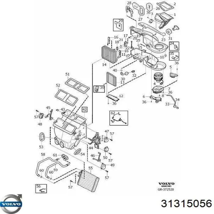  Volvo 31315056 preço, a partir de  USD