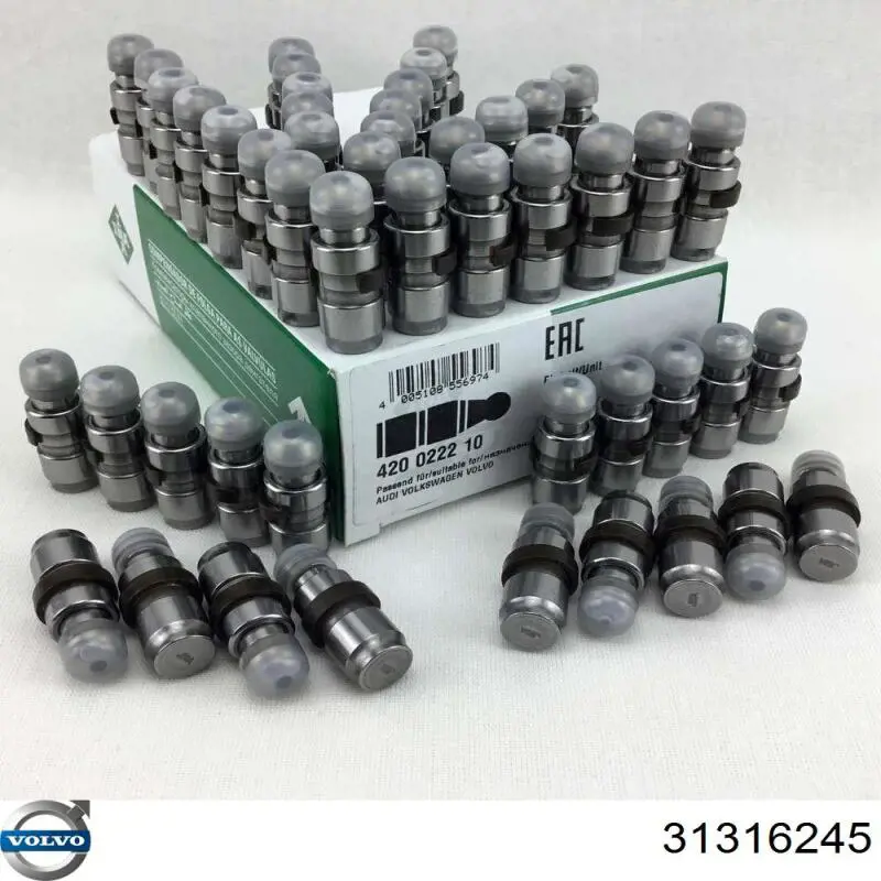31316245 Volvo Compensador hidrâulico (empurrador hidrâulico), empurrador de válvulas