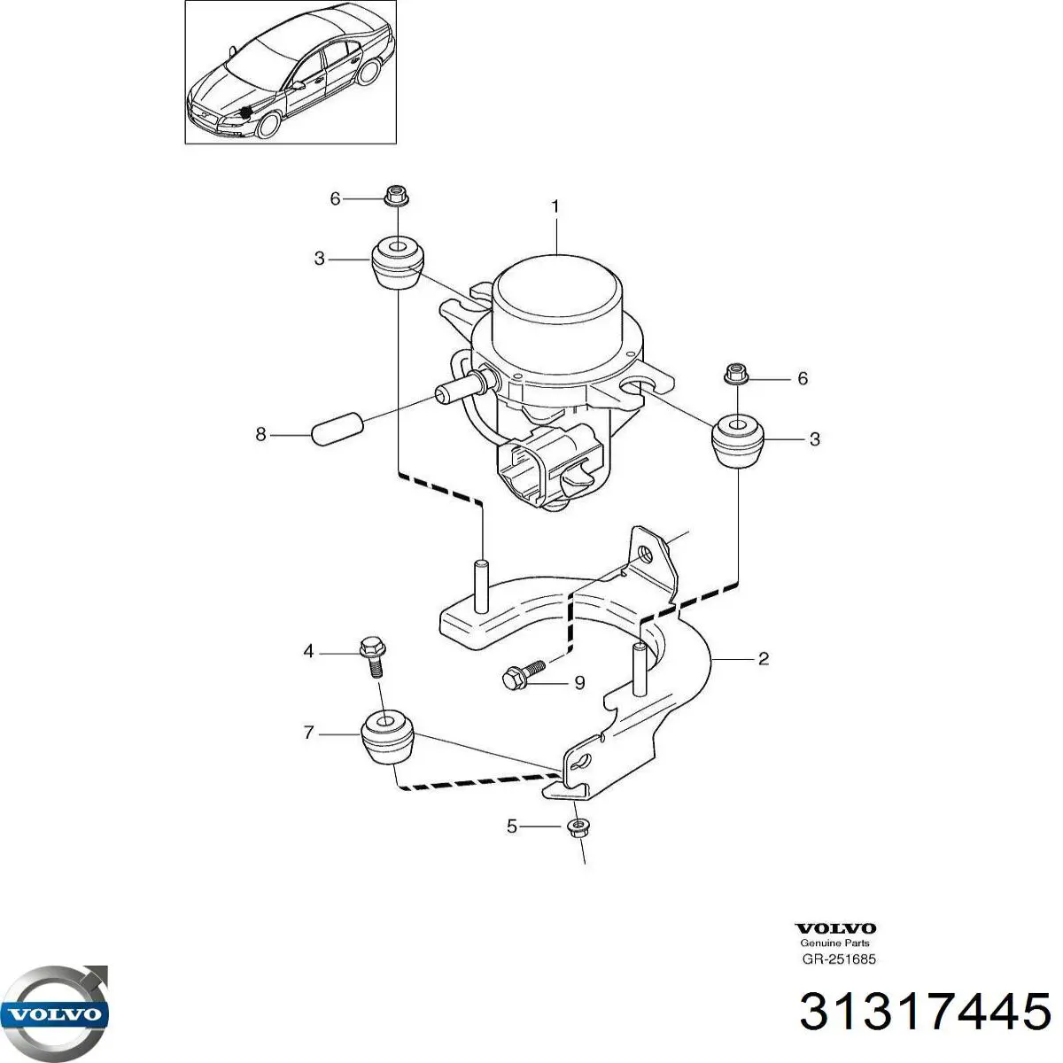 Bomba a vácuo Volvo 31317445 preço, a partir de 173,81 USD
