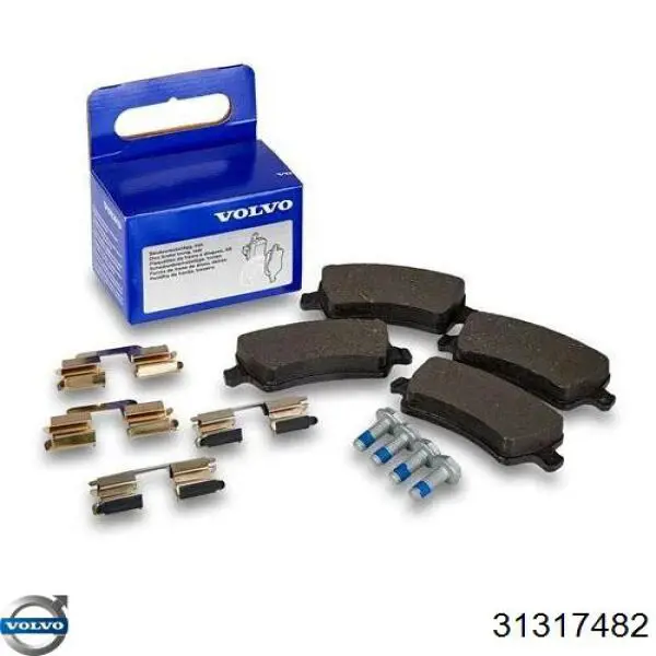 31317482 Volvo Sapatas do freio traseiras de disco