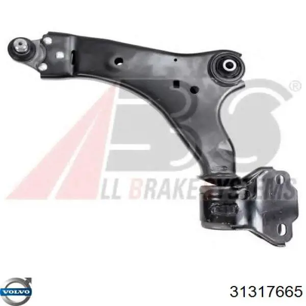 Braço oscilante inferior esquerdo de suspensão dianteira Volvo 31317665 preço, a partir de 125,99 USD