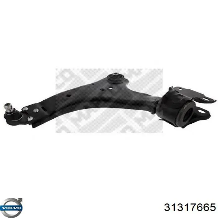 Braço oscilante inferior esquerdo de suspensão dianteira Volvo 31317665 preço, a partir de 102,56 USD