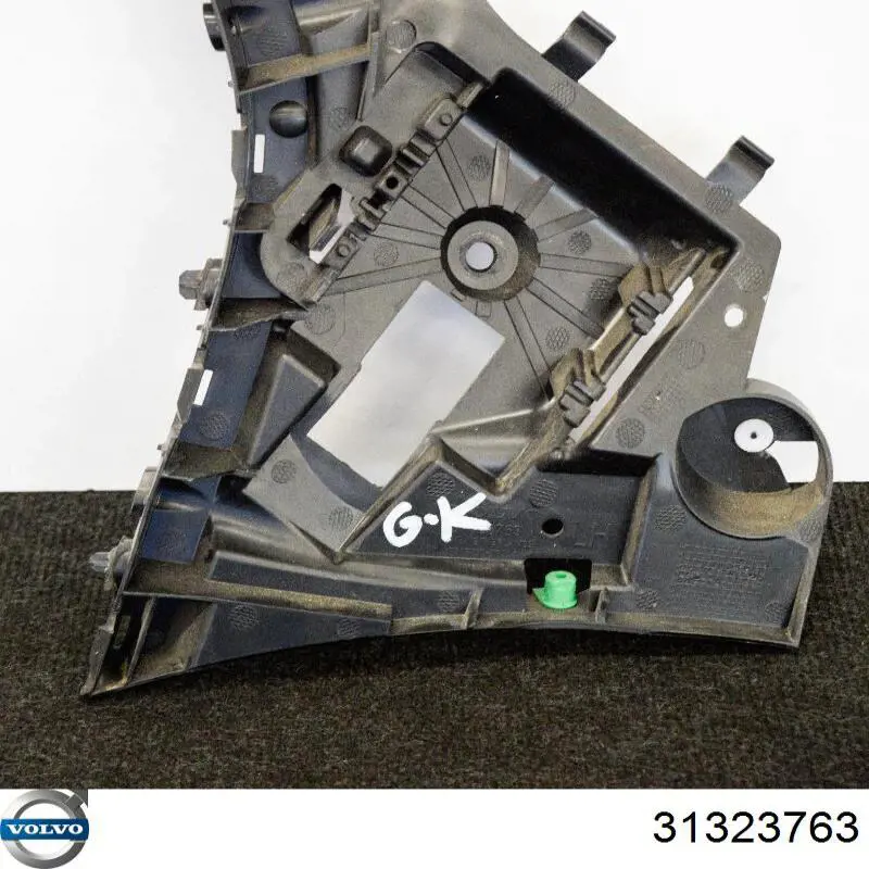 Consola esquerda do pára-choque traseiro externo 31323763 Volvo