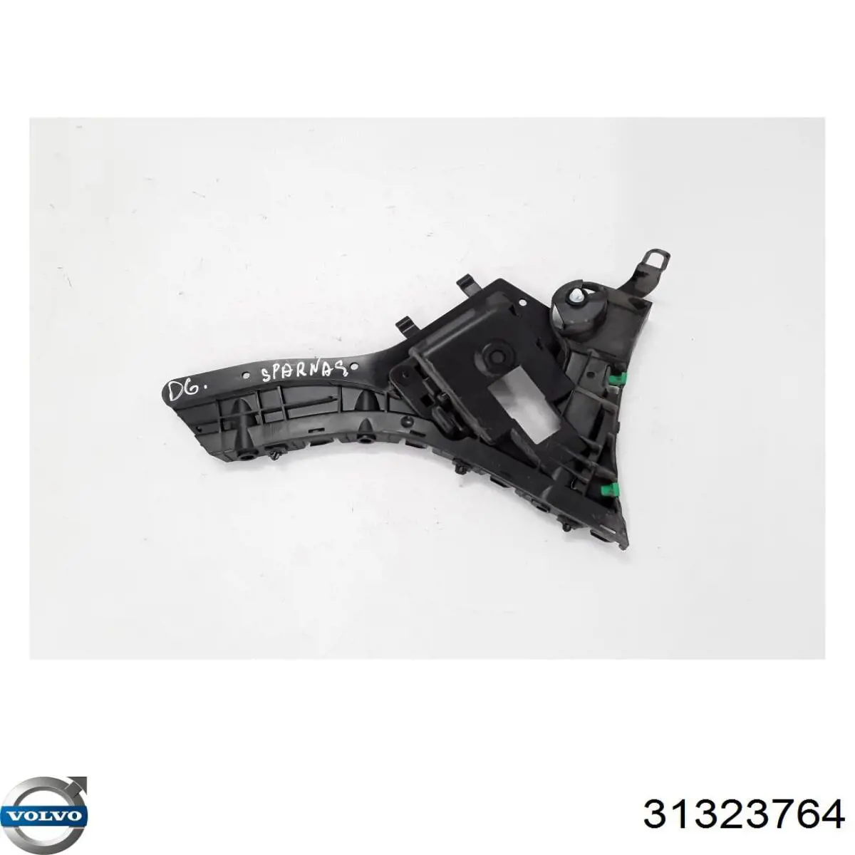 Consola direita do pára-choque traseiro externo Volvo 31323764