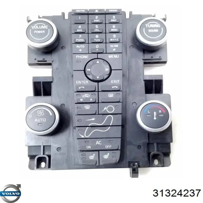 Unidade de controlo dos modos de aquecimento/condicionamento Volvo 31324237 preço, a partir de 125,81 USD