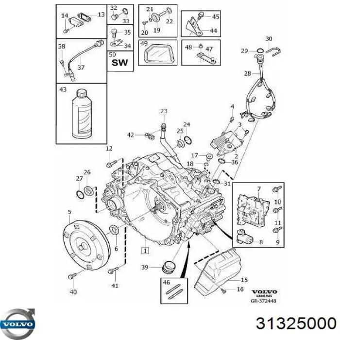Conversor de binário da Caixa Automática de Mudança Volvo 31325000 preço, a partir de 584,98 USD