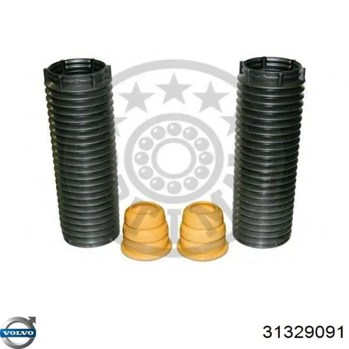 31329091 Volvo Pára-choque (grade de proteção) de amortecedor dianteiro + bota de proteção
