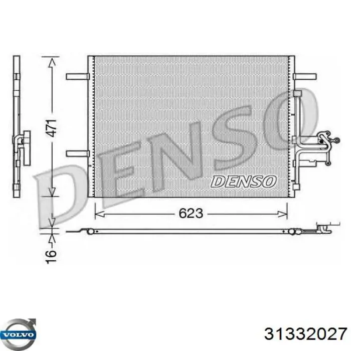 Compre 31332027 Volvo Radiador de aparelho de ar condicionado