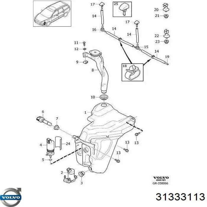  Volvo 31333113 preço, a partir de 93,06 USD