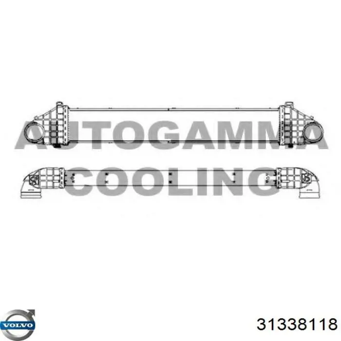 Compre 31338118 Volvo Radiador de intercooler