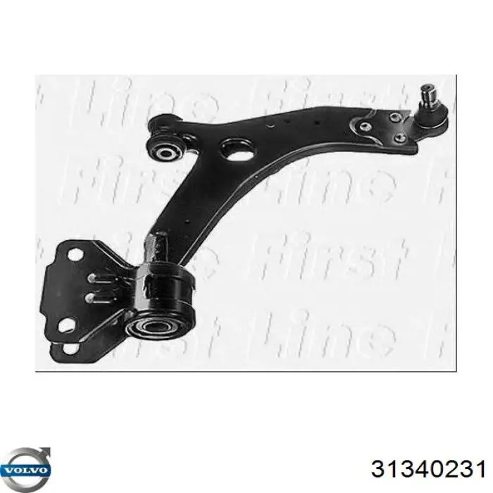 Braço oscilante inferior direito de suspensão dianteira Volvo 31340231 preço, a partir de 103,72 USD