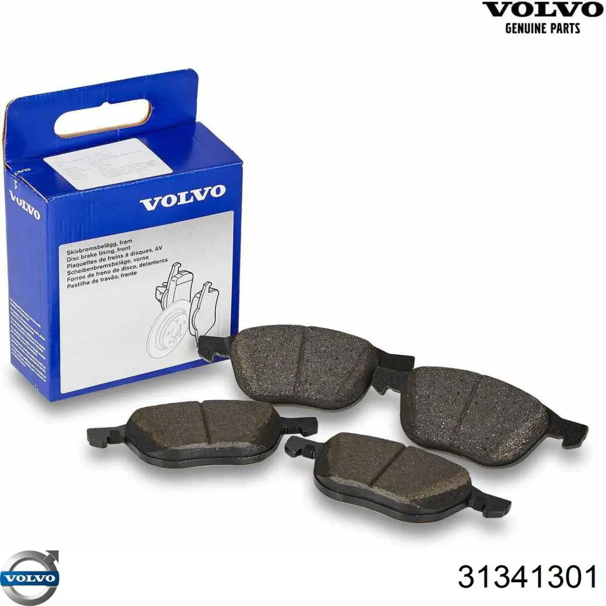 Compre 31341301 Volvo Sapatas do freio dianteiras de disco