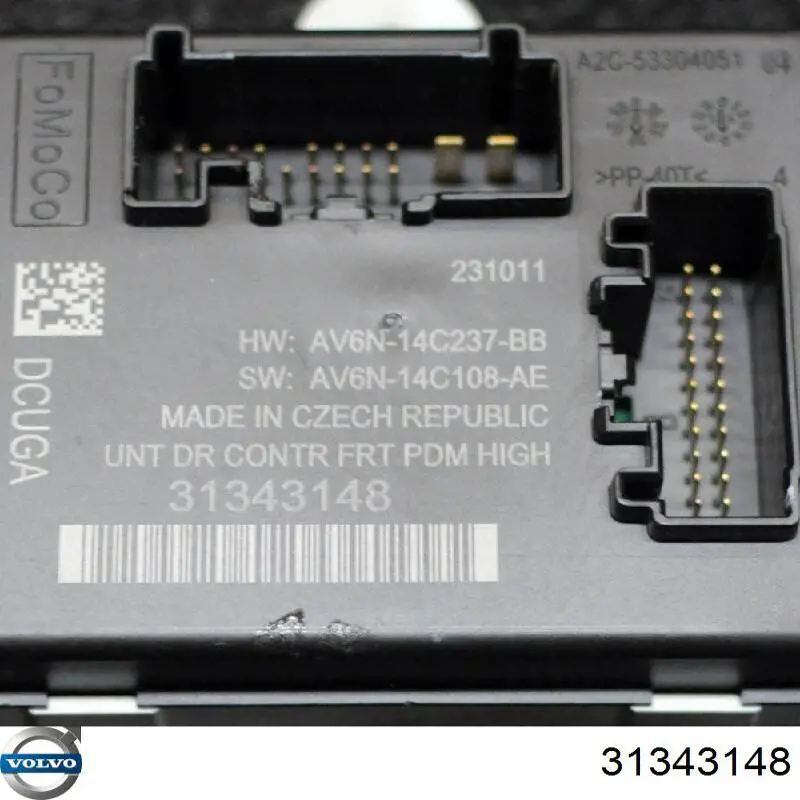 31343148 Volvo Módulo de conforto da porta dianteira