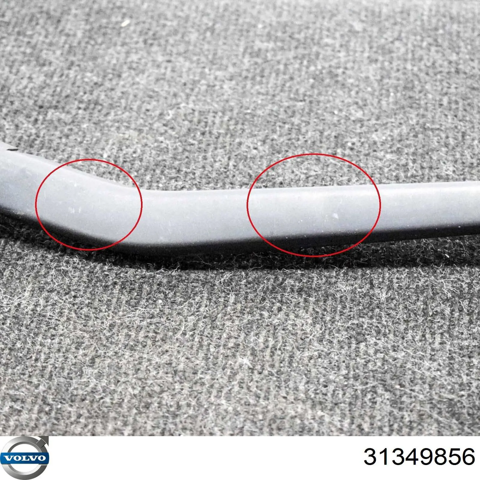31349856 Volvo Braço de limpa-pára-brisas de vidro traseiro