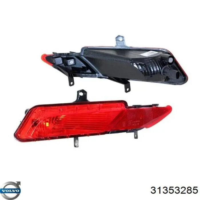 31353285 Volvo Lanterna de nevoeiro traseira esquerda