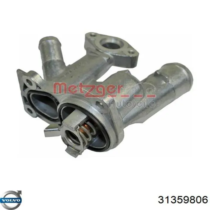 Caixa do termostato 31359806 Volvo