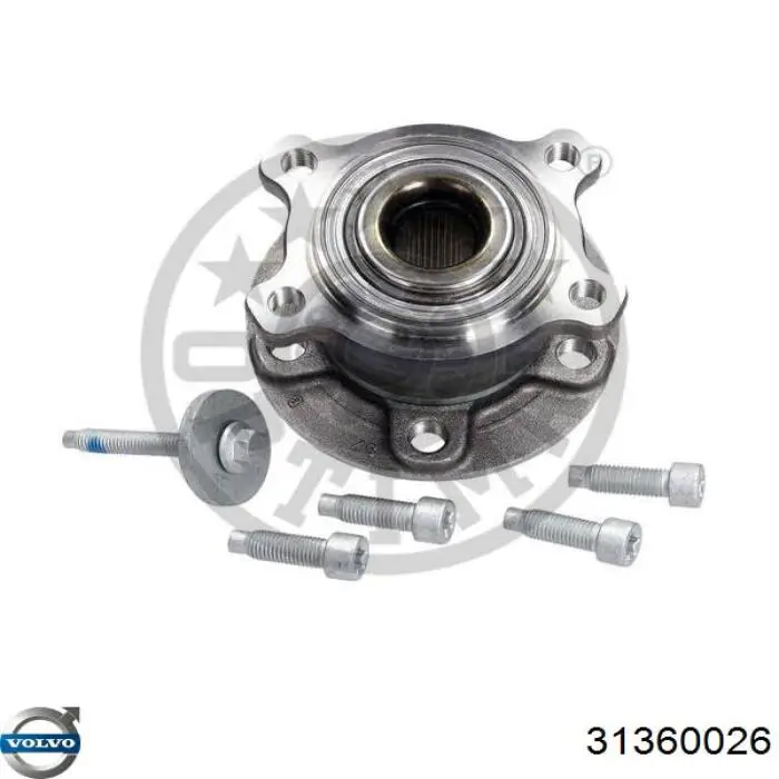 31360026 Volvo Cubo traseiro