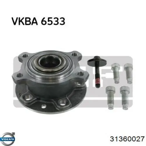 31360027 Volvo Cubo traseiro