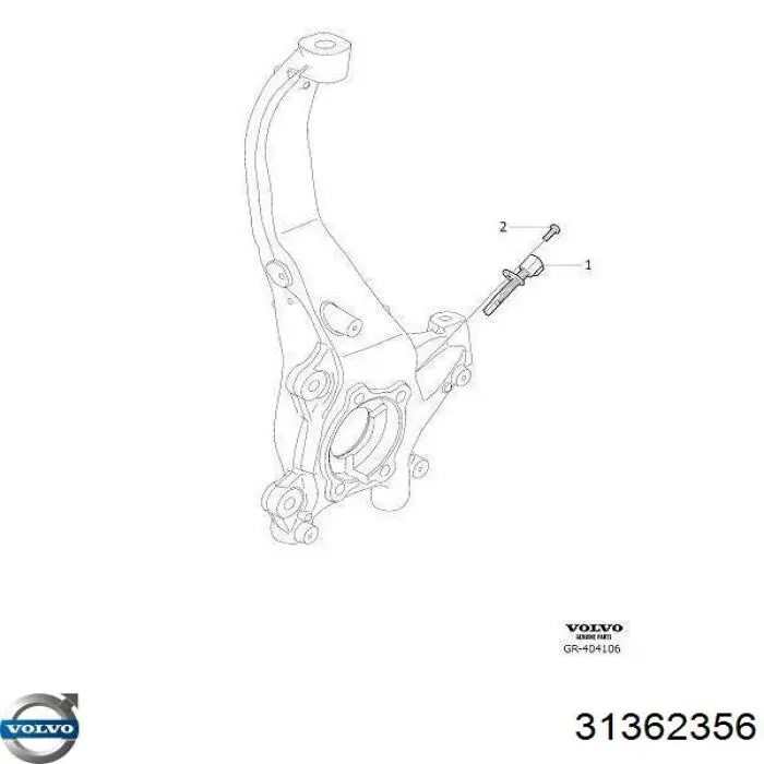 Sensor dianteiro de ABS Volvo 31362356 preço, a partir de 23,48 USD
