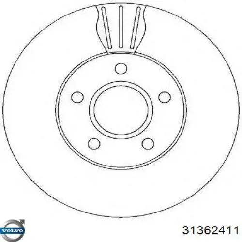 31362411 Volvo Disco do freio dianteiro