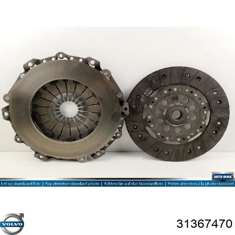 Kit de embraiagem (3 peças) Volvo 31367470 preço, a partir de 115,51 USD