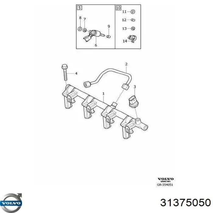 Kit de reparação do injetor Volvo 31375050 preço, a partir de 15,46 USD